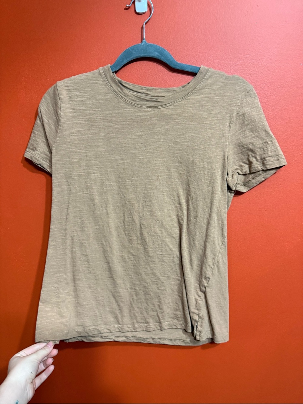 Women's Short Sleeve Crewneck Tee in Brown